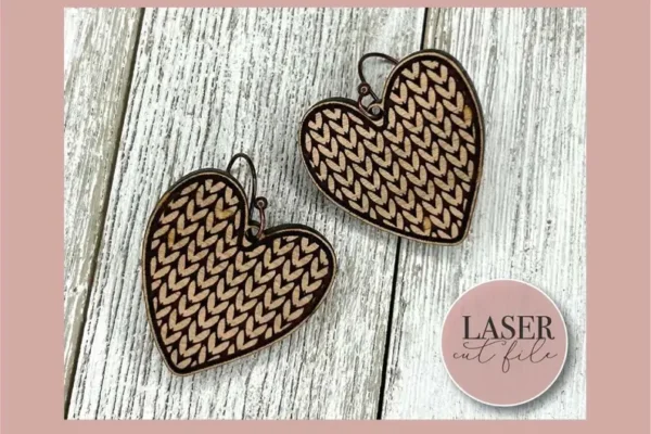Heart Laser Earrings