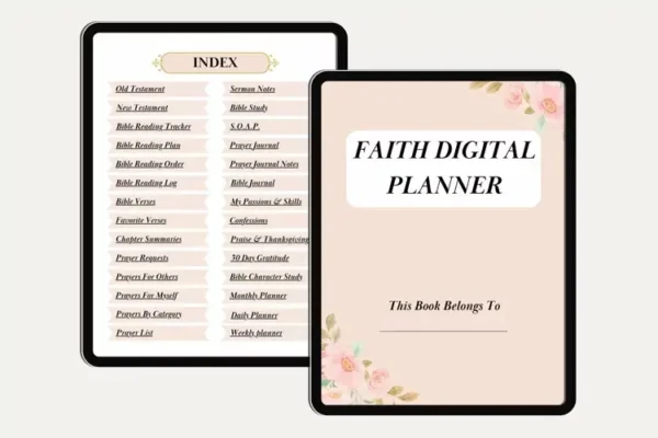 Faith Digital Planner Canva Templates - Image 8