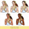 Italian Summer Hand Drawn Fashion Illustration Clip Art - Image 4