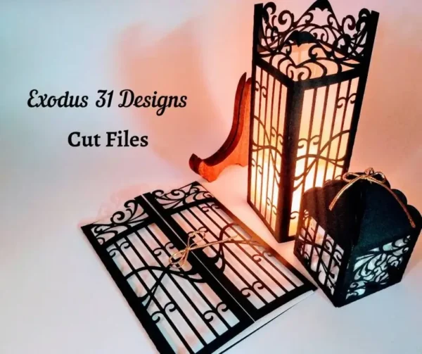 Laser Cut Files Gate Fold Wedding Invitation Card