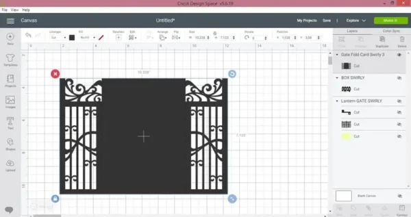 Laser Cut Files Gate Fold Wedding Invitation Card - Image 2