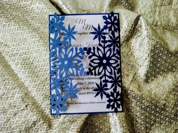 Laser Cut Invitation Winter Template - Image 7