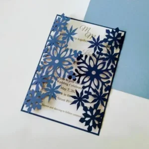 Laser Cut Invitation Winter Template