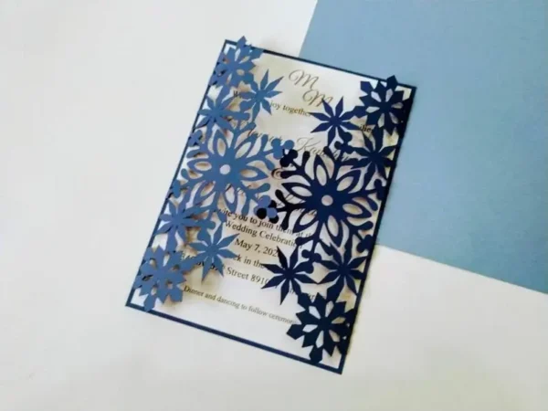 Laser Cut Invitation Winter Template