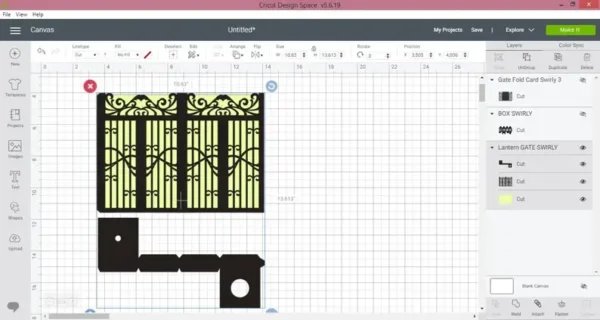 Laser Cut Files Gate Fold Wedding Invitation Card - Image 6