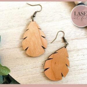 Leaf Laser Earrings