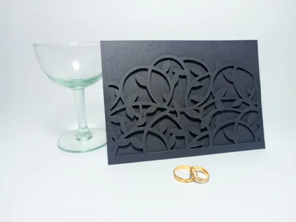 Leaf Vine Wedding Pocket Envelope Invitation - Image 2