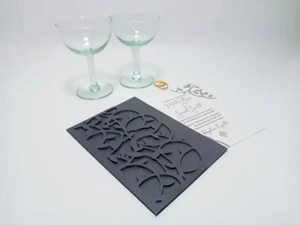 Leaf Vine Wedding Pocket Envelope Invitation - Image 6