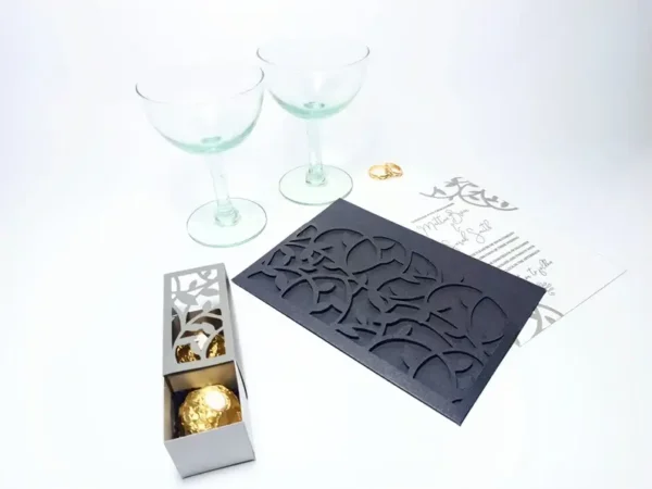 Leaf Vine Wedding Pocket Envelope Invitation - Image 8