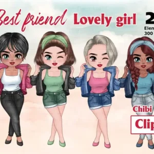 Lovely Girl Chibi Cute Clipart