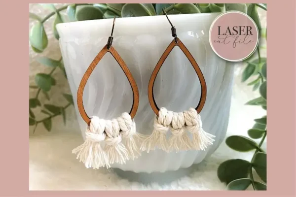 Macrame Laser Earrings svg - Image 2