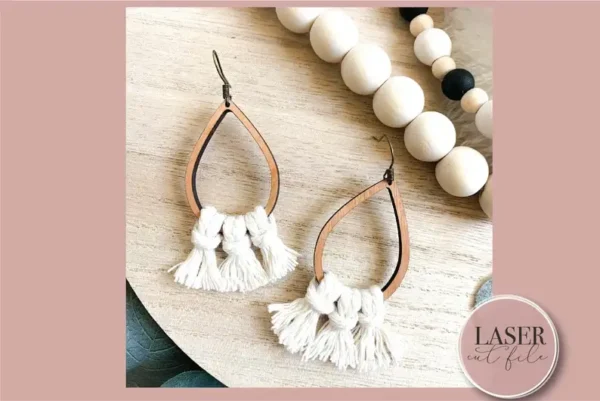 Macrame Laser Earrings svg - Image 3