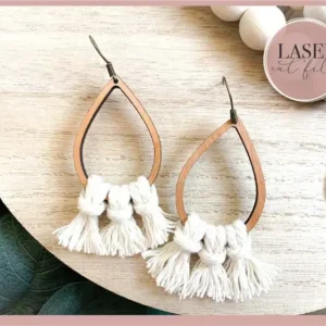 Macrame Laser Earrings svg