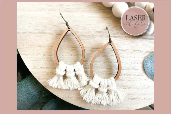 Macrame Laser Earrings svg