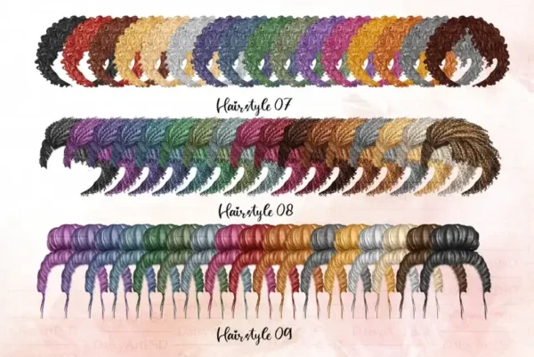 Hair Chibi Hairstyles Clipart - Image 4