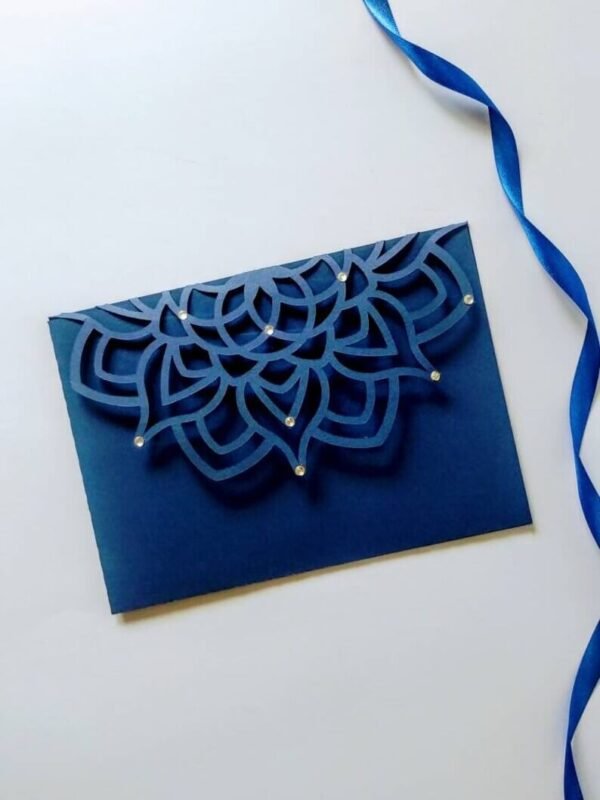 Moroccan Tri Fold Wedding Invitation Card - Image 4