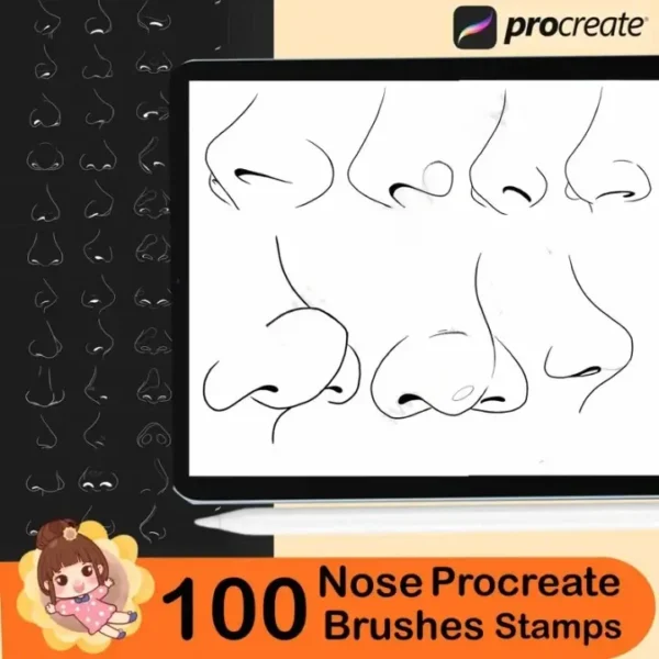 Nose Procreate Brushes - Image 4