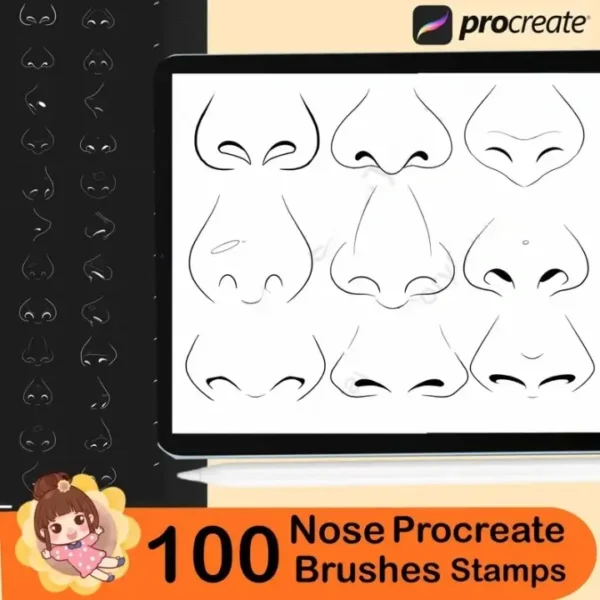 Nose Procreate Brushes - Image 2