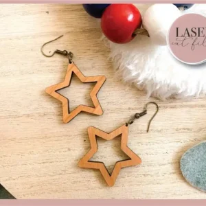 Patriotic Laser Cut Earrings