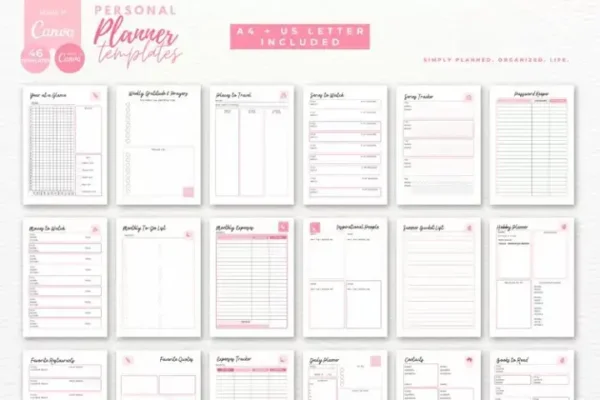 Personal Planner Canva Templates - Image 2