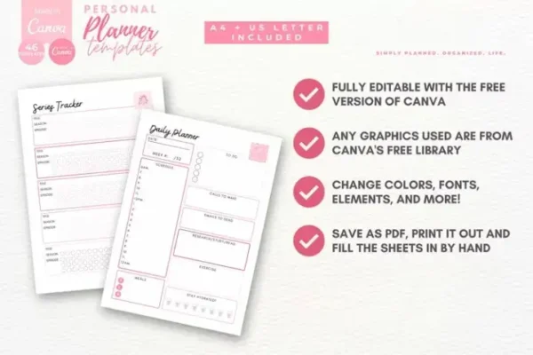 Personal Planner Canva Templates - Image 6