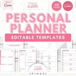 Personal Planner Canva Templates