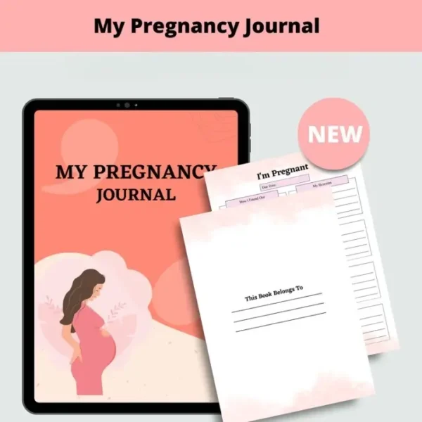 Pregnancy Journal Digital Planner Bundle - Image 4