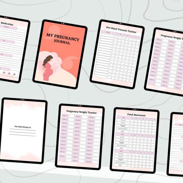Pregnancy Journal Digital Planner Bundle - Image 7