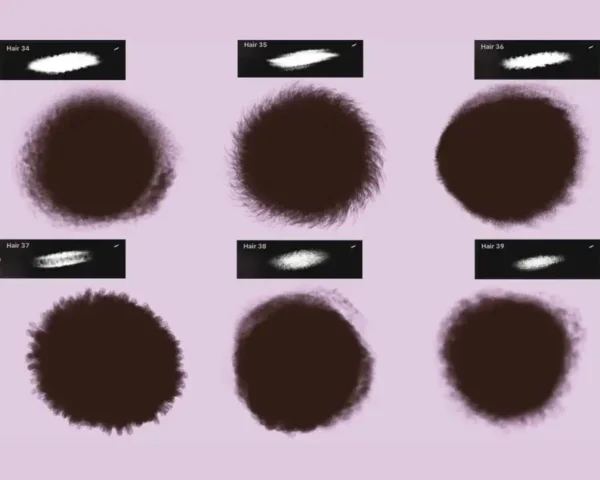 Procreate Hair Brushes - Image 7