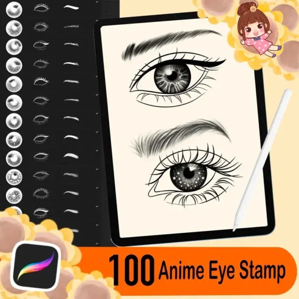 Procreate Eyes Stamp Brushes