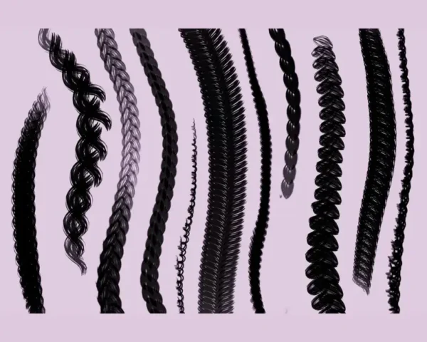 Procreate Hair Brushes - Image 3