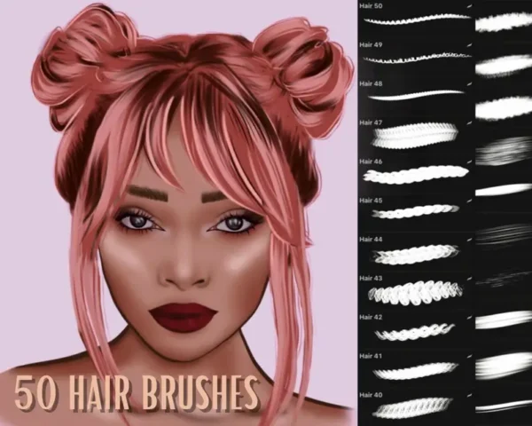 Procreate Hair Brushes