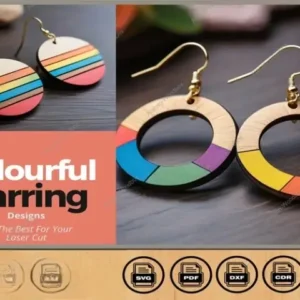 Rainbow Laser Earrings