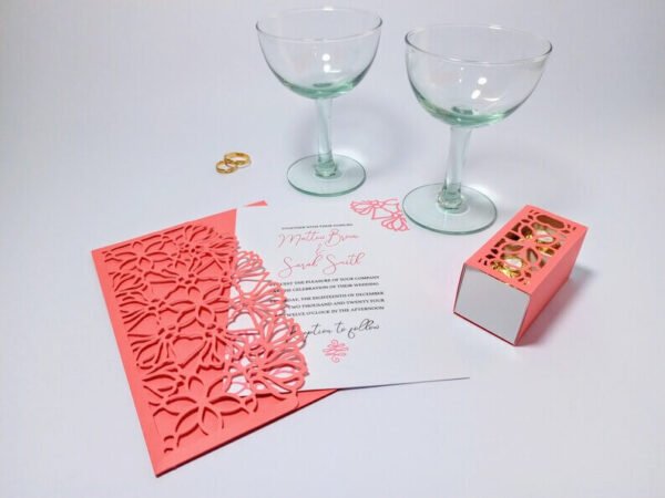 Candy Box Template Floral Wedding Card - Image 4