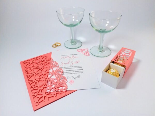 Candy Box Template Floral Wedding Card - Image 6
