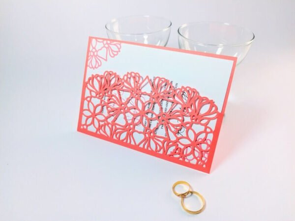 Candy Box Template Floral Wedding Card - Image 7