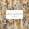 Silver and Gold Junk Journal Pages - Image 4