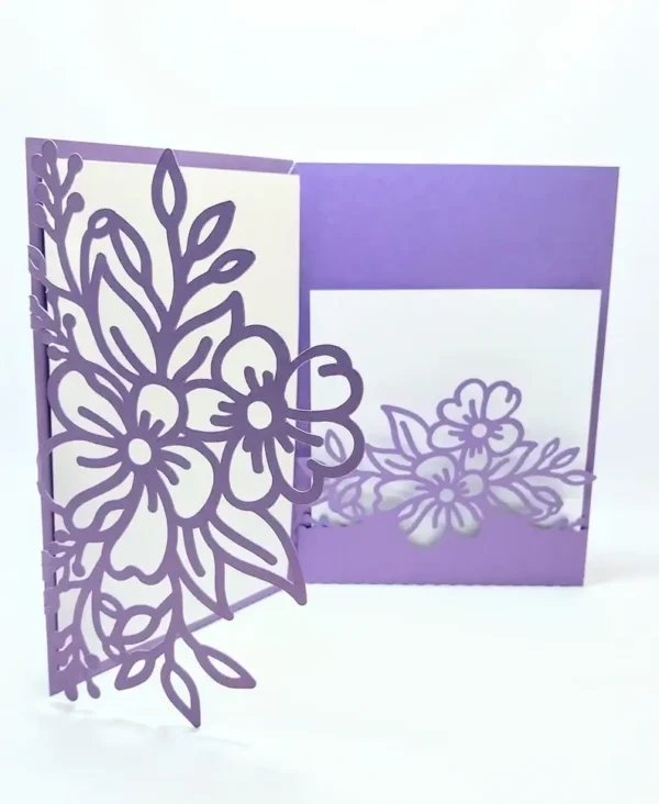 Trifold Pocket Envelope Wedding Invitation - Image 4