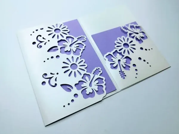 Tri Fold Pocket Card Invitation - Image 4