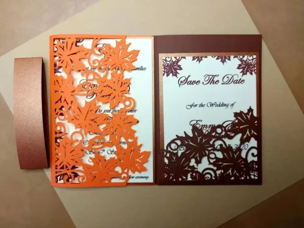 Laser Cut Wedding Invitations Card - Image 8