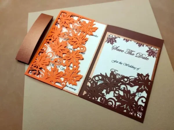 Laser Cut Wedding Invitations Card - Image 5