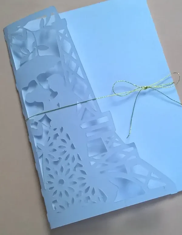 Eiffel Tower Wedding Card Design - Image 7