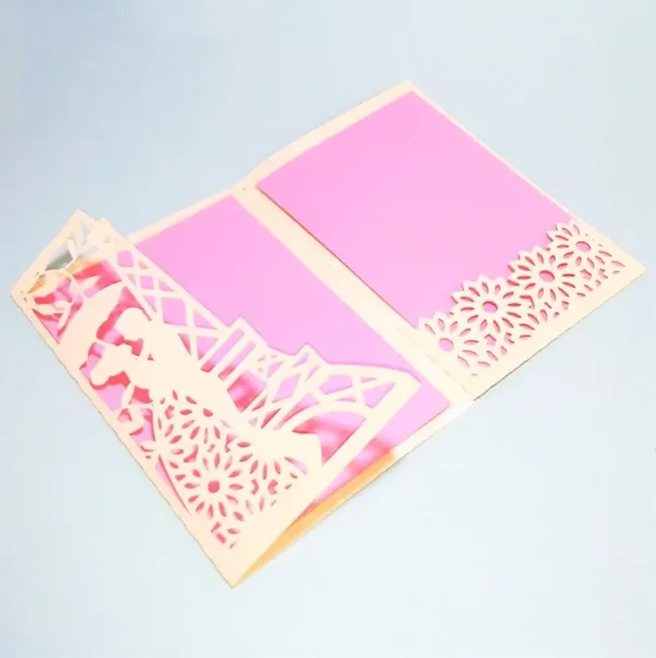 Eiffel Tower Wedding Card Design - Image 8