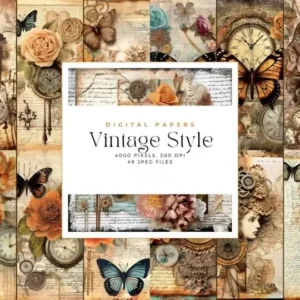 Vintage Style Junk Journal Pages