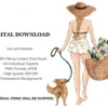 Summer Girls 8 Digital Planner Sticker Clipart - Image 8
