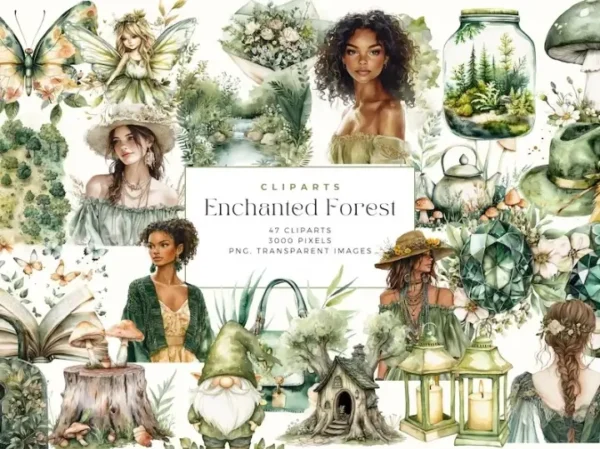 Enchanted Forest Clip Art - Image 5