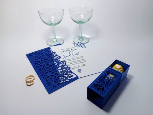 Wedding Pocket Envelope Invitation and Candy Box - Image 7