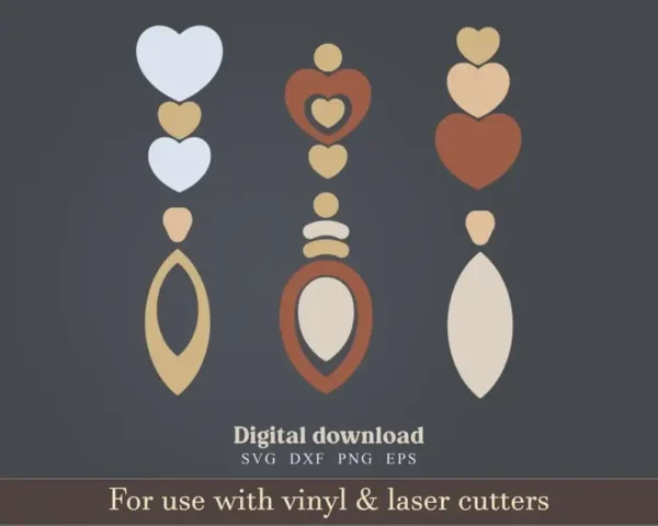 Compound Wooden Earrings svg Bundle - Image 5
