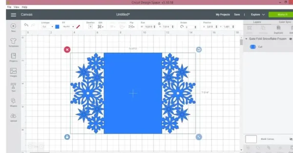 Laser Cut Invitation Winter Template - Image 2